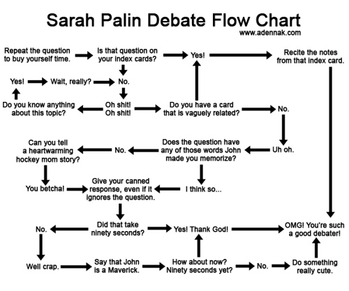 Palin Debate Flow-Chart